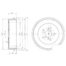 Тормозный барабан DELPHI BF405