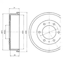 Тормозный барабан DELPHI BF416