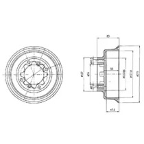 Тормозный барабан DELPHI BF43
