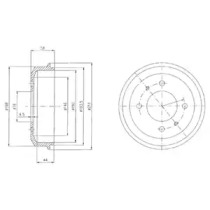 Тормозный барабан DELPHI BF435