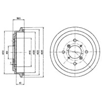 Тормозный барабан DELPHI BF450