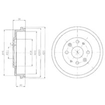 Тормозный барабан DELPHI BF456