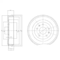 Тормозный барабан DELPHI BF460