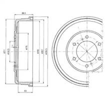Тормозный барабан DELPHI BF461