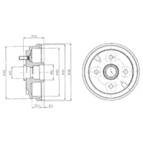 Тормозный барабан DELPHI BF462