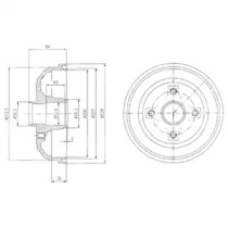 Тормозный барабан DELPHI BF471