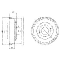 Тормозный барабан DELPHI BF482