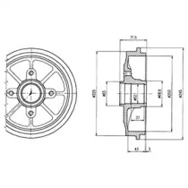 Тормозный барабан DELPHI BF484