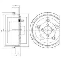 Тормозный барабан DELPHI BF514