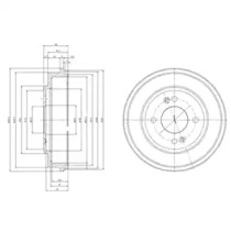 Тормозный барабан DELPHI BF517