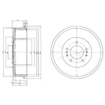 Тормозной барабан DELPHI BF520