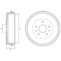 Тормозный барабан DELPHI BF526