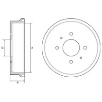Тормозный барабан DELPHI BF529