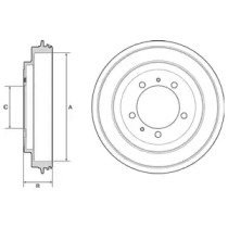 Тормозный барабан DELPHI BF540