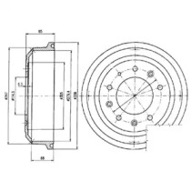 Тормозный барабан DELPHI BF82