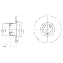 Тормозной диск DELPHI BG2081