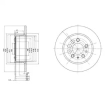 Тормозной диск DELPHI BG2103