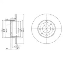 Тормозной диск DELPHI BG2147