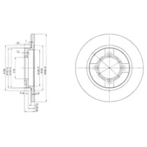 Тормозной диск DELPHI BG2153