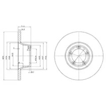 Тормозной диск DELPHI BG2157