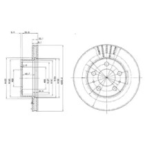 Тормозной диск DELPHI BG2207