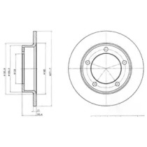 Тормозной диск DELPHI BG2208