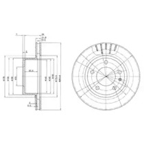 Тормозной диск DELPHI BG2212