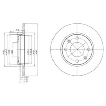 Тормозной диск DELPHI BG2213