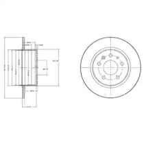 Тормозной диск DELPHI BG2240