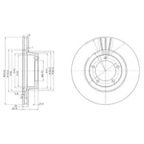 Тормозной диск DELPHI BG2246