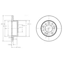 Тормозной диск DELPHI BG2253