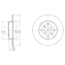 Тормозной диск DELPHI BG2256