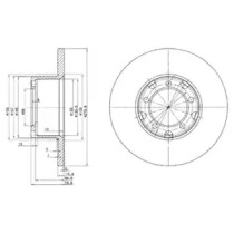 Тормозной диск DELPHI BG2265