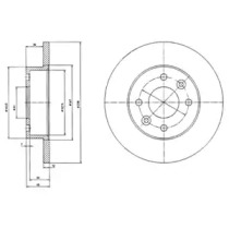 Тормозной диск DELPHI BG2268