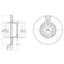 Тормозной диск DELPHI BG2306