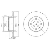 Тормозной диск DELPHI BG2312