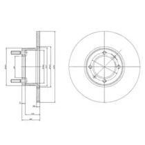 Тормозной диск DELPHI BG2316