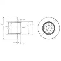 Тормозной диск DELPHI BG2322