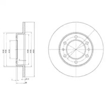 Тормозной диск DELPHI BG2325