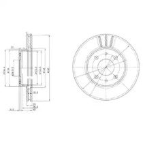 Тормозной диск DELPHI BG2330