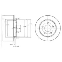 Тормозной диск DELPHI BG2332