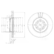 Тормозной диск DELPHI BG2333