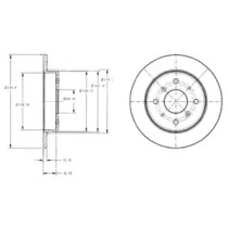 Тормозной диск DELPHI BG2338