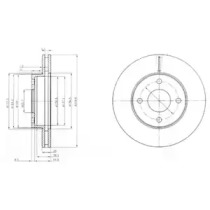 Тормозной диск DELPHI BG2350