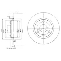 Тормозной диск DELPHI BG2355