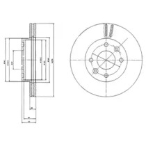 Тормозной диск DELPHI BG2371