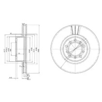 Тормозной диск DELPHI BG2372