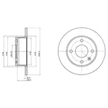 Тормозной диск DELPHI BG2376