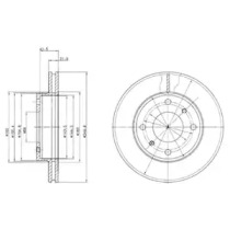 Тормозной диск DELPHI BG2395