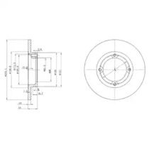 Тормозной диск DELPHI BG2400